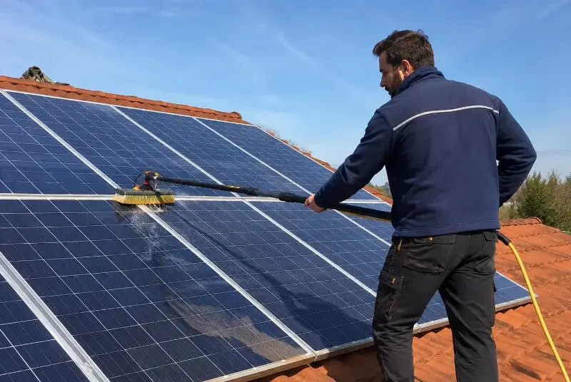 Nettoyage et entretien de panneaux solaires aux Roches-de-Condrieu