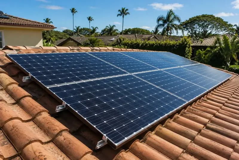 Installation de panneaux solaires aux Roches-de-Condrieu